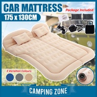 175CM SUV Air Mattress Inflatable Car Bed Electric Pump Pillow Flocking Surface Camping Sleeping Pad