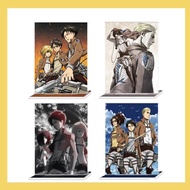 Standee Anime Attack on Titan AOT Mica Model Eren Levi Erwin Hange Study Desk Decoration Acrylic Fig