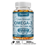 Triple Strength Omega 3 Fish Oil 3600 mg | EPA at DHA | Omega-3 Fatty Acids Pinakamahusay na Mahahal