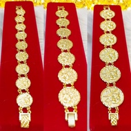 RANTAI TANGAN DUIT DINAR COP 916 ( Emas bangkok / Emas korea 24k )