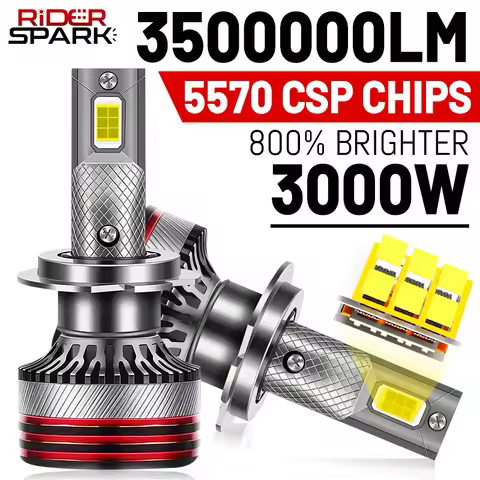 M8PRO H4 LED Headlight 3000W Canbus No Error H7 H11 H1 H3 H8 H9 9005 HB3 9006 HB4 9012 HIR2 STG Car 