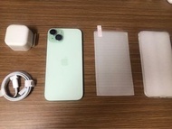 Green - Full set 99% new iPhone 15 plus 256gb battery 100% 
