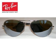 [Original]ray (2022)ban sunglasses New aviator silver frame RB 3025 003/40 mirror lenses 62mm