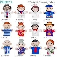 PERRY1 Hand Puppets For Family Members, Family Members 12 Types Family Members Hand Puppets, Finger Puppets Plush Toy Cloth Adorable Cloth Adorable Figures Puppets Kids Gift