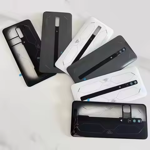 Rear Housing For ZTE Nubia Red Magic 6S Pro NX669J-S Glass Back Cover Repair Replace Phone Battery C