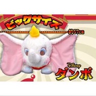 迪士尼 小飛象 日本正版 白色 雪白 趴姿 絨毛玩偶 娃娃 日本景品 收藏 生日 禮物 擺設 SEGA 冬季限定