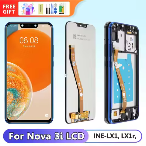 6.3'' nova 3i Display Screen for Huawei nova 3i INE-LX2r INE-LX1r INE-LX2 Lcd Display Touch Screen D