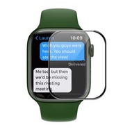 全城熱賣 - 1片裝 適用於 Apple Watch Series 7 41mm ENKAY Hat-Prince 3D全屏PET曲面熱彎高清屏幕保護膜（黑色）