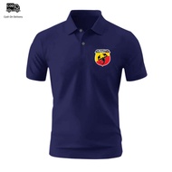Denimoshop - Men's Collared T-Shirt ABARTH Short Sleeve FashionPOLO