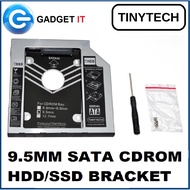 TINYTECH 9.5MM SATA CDROM HDD/SSD BRACKET (HDDCASE-9.5MM)