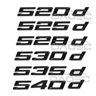Car Rear Trunk Letter Words Logo Sticker Emblems Badge Decals For BMW 5 Series 520d 525d 530d 528d 5