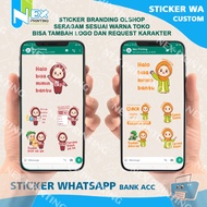 Jasa Sticker Whatsapp Telegram olshop Sticker Wa custom design branding sales logo toko akun bank re