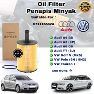 OIL FILTER AUDI VOLKSWAGEN GOLF MK5 3.2 CC R32 PASSAT CC 3.6 CC AUDI TT 3.2 V6 (071115562A)