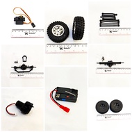 JJRC C8801 PRO rc parts 2pcs tires - servo - ESC 20A - pull rod - front bridge - rear bridge gearbox