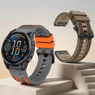 22mm 26mm Silicone QuickFit Band for Garmin Instinct 3 50mm E 45mm 2 2X Descent G2 G1 Mk3i Mk2i Mk2 