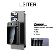 Leiter Magnetic Powerbank 22.5W Fast Charging 20000mAh Wireless Power Bank Portable Charger for iPho