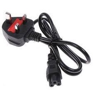 Power Cord (UK) 1.5m Fused C5 cable for Laptop Notebook 3 PIN 13Amp Fuse