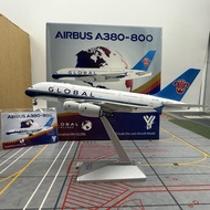 YY wings 1/400 Alloy Airplane Model Global Airlines Airlines Airlines Bus A380