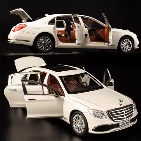 1:24 E-Class E300 L Alloy Car Model C63S Simulation Diecasts Metal Vehicles Car Model Sound and Ligh