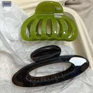 NIFINE Hollow Pumpkin Hair Clip, Styling Tools Geometric Ellipse Hair Claws, Elegant Plastic Hair Ac