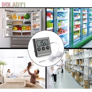 Fridge Thermometer Freezer Fridge LCD Alarm Max/Min Durable Thermometer