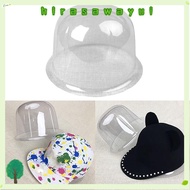 HIRASAWAYUISJ Baseball Hat Display Rack, Inner Support 50-57cm Bucket Hat Storage ,  Transparent Cov