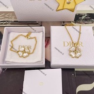 Dior  白貝四葉草手鏈/項鏈