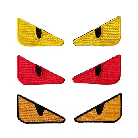 5*3CM Evil Eye Hook And Loop Patch,Ranger Eye Emblem Badge Embroidery Applique Military Tactical Pat