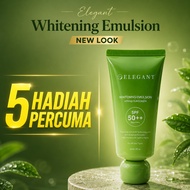 [5 FREE GIFT] NEW LOOK Elegant Whitening Emulsion Sunscreen Hybrid Sunblock UV Protection Brightenin