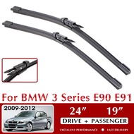 Car Wiper Blade 24"+19" For BMW 3 Series E90 E91 October 2009 - Nov. 2012 Windshield Winds