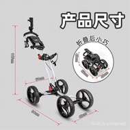 Golf trolley Aluminum Alloy Golf Tricycle Foldable Get Umbrella Stand Water Bottle Cage Free Four-Wheel Ball Bag Trolley