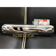 GT128 EXHAUST PLATE/ EXHAUST COVER CHROME
