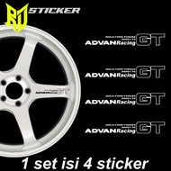 Advan gt rim sticker