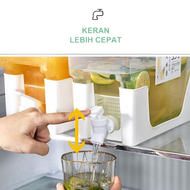 Dispenser jus 3.5L Air Minum Juice Botol Galon Kulkas Water Mini 35 Liter Tempat Bucket Kran Portabl