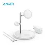new Anker MagGo 3-in-1 Wireless Charging Station Qi2 Certified 15W Wireless Charger for iPhone 15/15