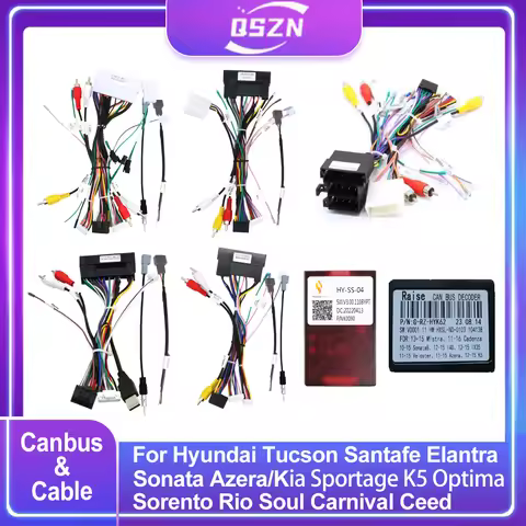 Canbus Box Decoder HY-SS-04 For Hyundai Tucson Santa Fe Elantra Sonata Azera Ki K5 Sportage Optima S