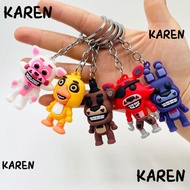 KARENGOODS FNAF Keychain, Five Night At Fredys Kawaii Animal Bear Keychain, Car Keychains Cartoon PV