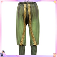 Yeahdor Kids Boys Satin Dhoti Pants Casual Elastic Waistband Draped Baggy Trousers for Halloween The