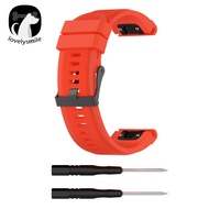 26mm Replacement Silicone Wristband Watch Strap for Garmin Fenix 6X 5X Puls 3 HR