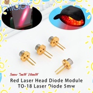 HLAR Red Laser Head Diode Module, Tripod 5mW 7mW 10mW DIY High Power Burning Infrared, 3V 5V Lab 650