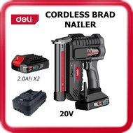 [ DELI ] (DEZ50) 20V Cordless Brad Nailer | F30 30mm 18GA | 80pcs/min | Woodworking