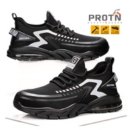 PROTN Steel Toe Safety Shoes For Men Anti-smash Sports Protective Shoes Caterpillar