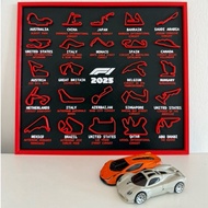 F1 Formula 1 2025 Calendar 3D