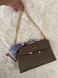 Hermes Kelly pochette metal chain 鏈