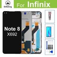 จอ LCD คุณภาพสูงสำหรับ Infinix Note 8 X692อะไหล่ชุดประกอบหน้าจอหน้าจอสัมผัส + เครื่องมือ + กระจกเทมเ