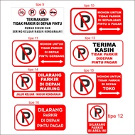 SIGN STICKER PARKING SIGN PARKING SIGN/