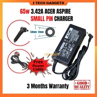 ITECHGADGETS Acer Aspire 3 Charger Laptop Acer Chromebook Travelmate Adpater 3.0mm x 1.1mm Small Pin