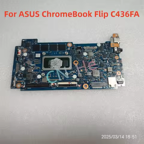 Original C436FA_MB Mianboard For ASUS ChromeBook Flip C436FA Laptop Motherboard With i3 i5 i7 10th G