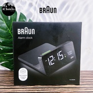 Braun _ Digital Alarm Clock with VA LCD Display Wireless Fast Charging Pad นาฬิกาปลุก ดิจิตอล พร้อมแ