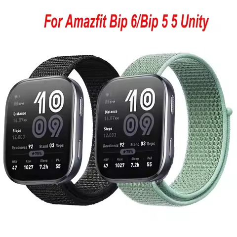 Nylon Strap for Amazfit Bip 6 Band Bracelet for Amazfit Bip 5/Bip 5 Unity Correa 22mm Watch Strap Am